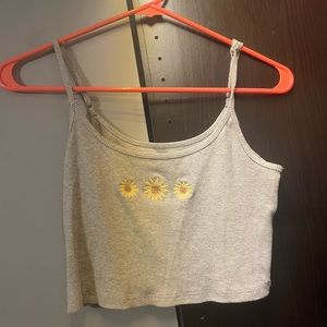 Gray Cami with sunflowers